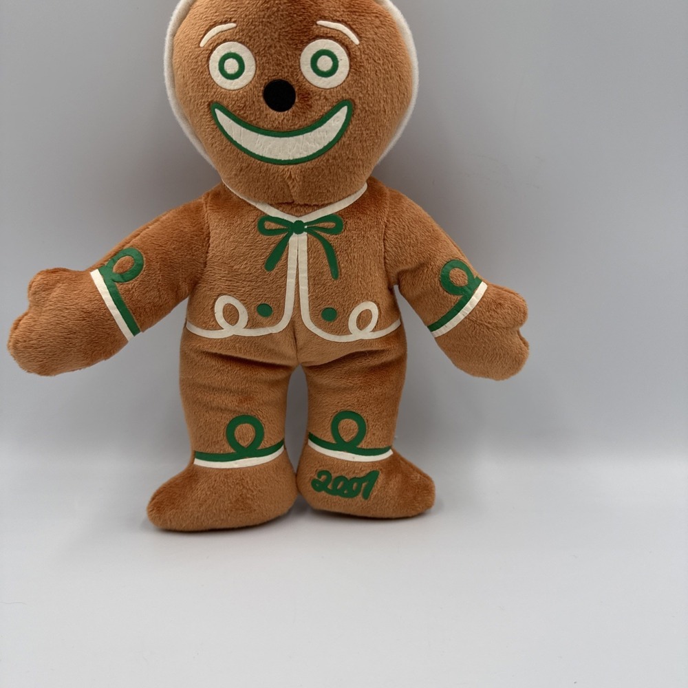 VTG 2007 Mikey's Very Merry Christmas Disney Parks Wishables Gingerbread Man 9"